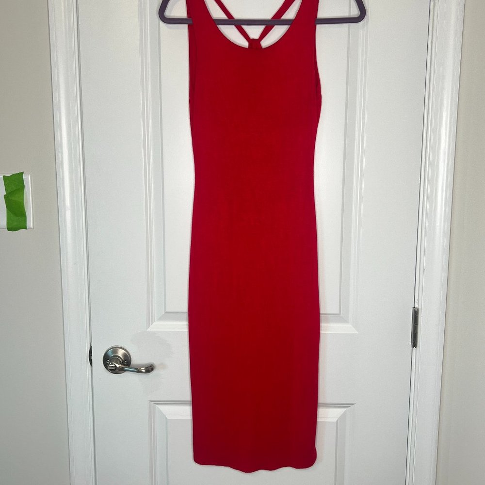 Jersey Knit Criss Cross Back